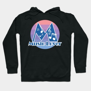 Music Lover Text Design Hoodie